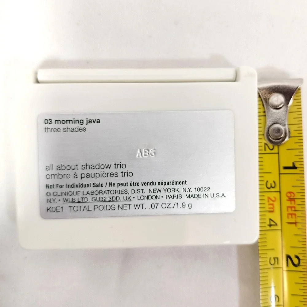 NEW Clinique Morning Java All About Shadow Trio; Neutral Brown Eyeshadow Palette